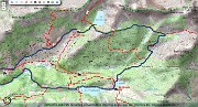 08 Mappa percorso Calvi-Longo in quota sui sent. 225-248